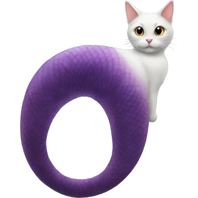 cat wearing a mermaids tail. emoji