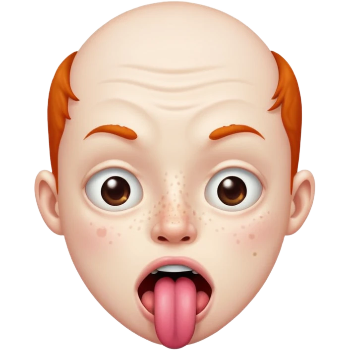 ugly 🥺👀 emoji with tongue out emoji