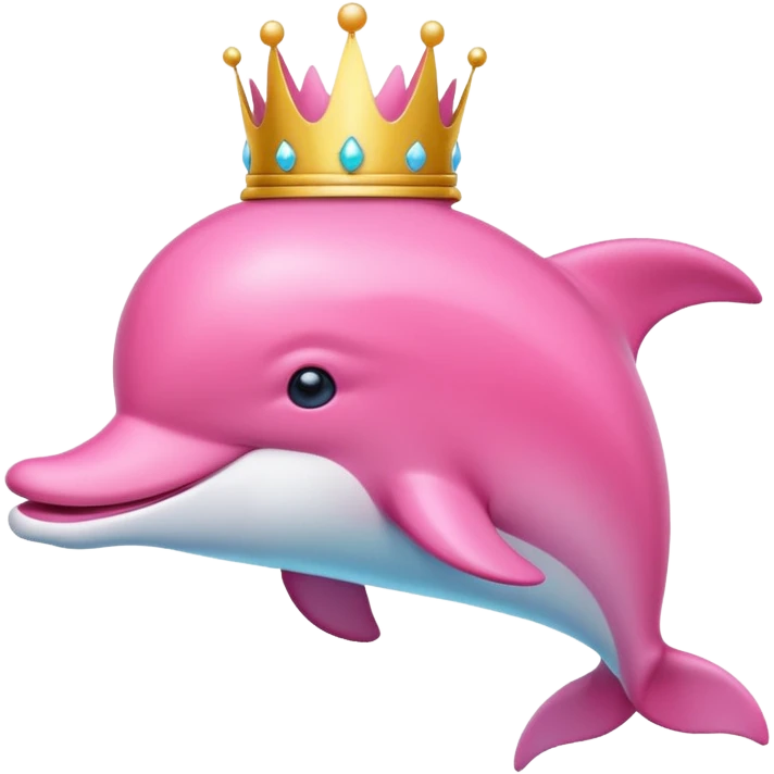 Ροζ δελφίνι γλυκουλι με στεμα  emoji