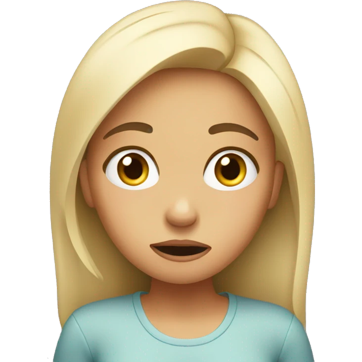 Girl confused emoji