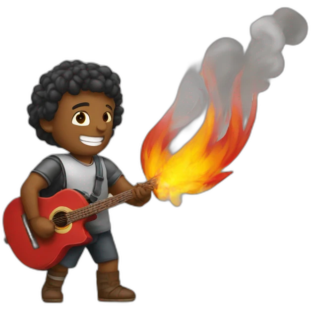 Predio pegando fogo emoji