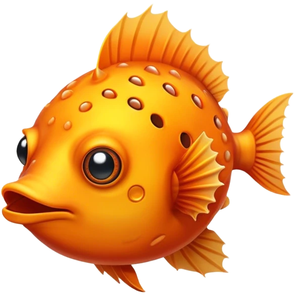 All Orange Blowfish SunDevil Hybrid facing forward emoji