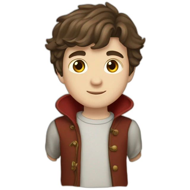 Edmund Pevensie Narnia with a t-shirt emoji