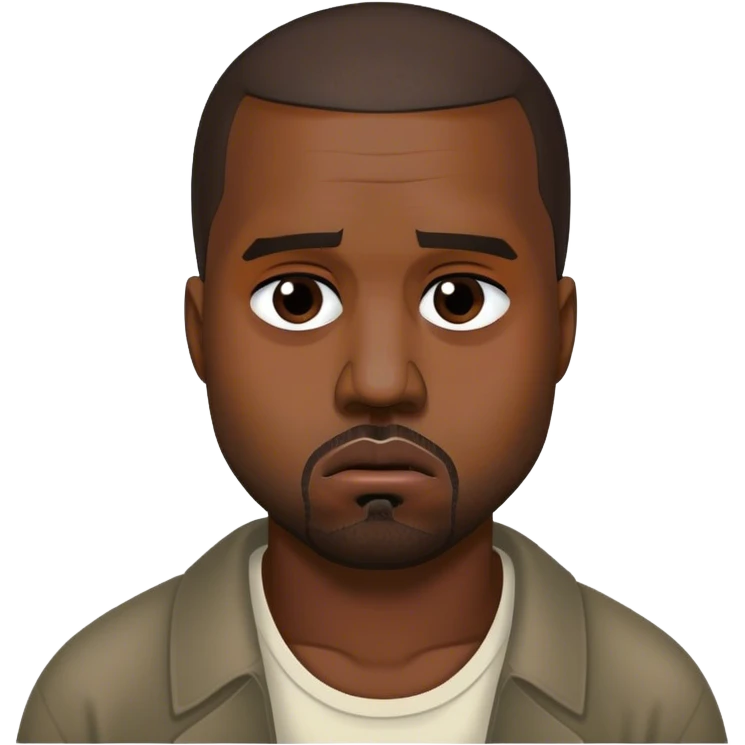 kanye west, extremely sad and crying emoji