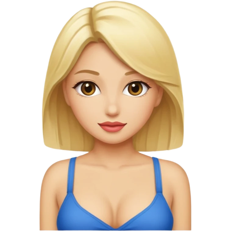 mude sexy blonde women emoji