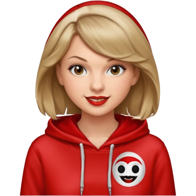taylor swift with la casa de papel hoodie  emoji
