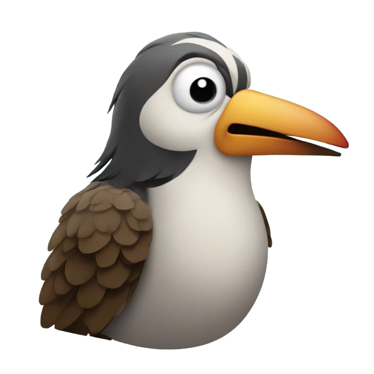 Bird smoking cigar emoji