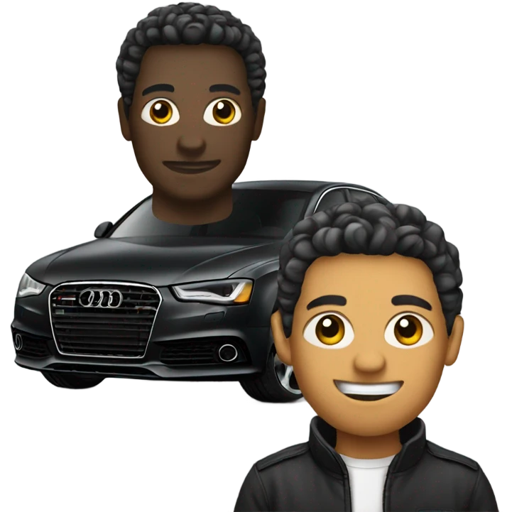 Create a black Audi  emoji