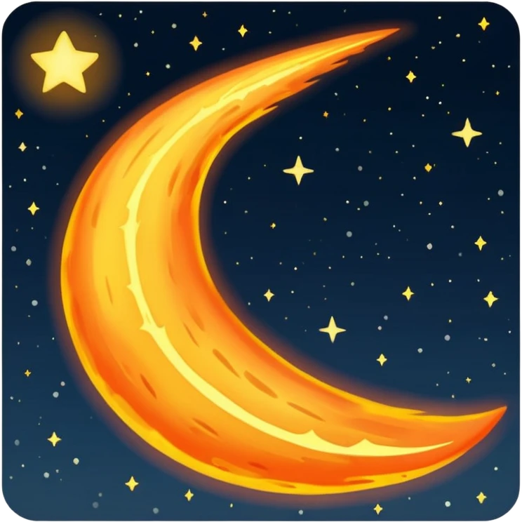 meteor similar to comet without a face transparent emoji