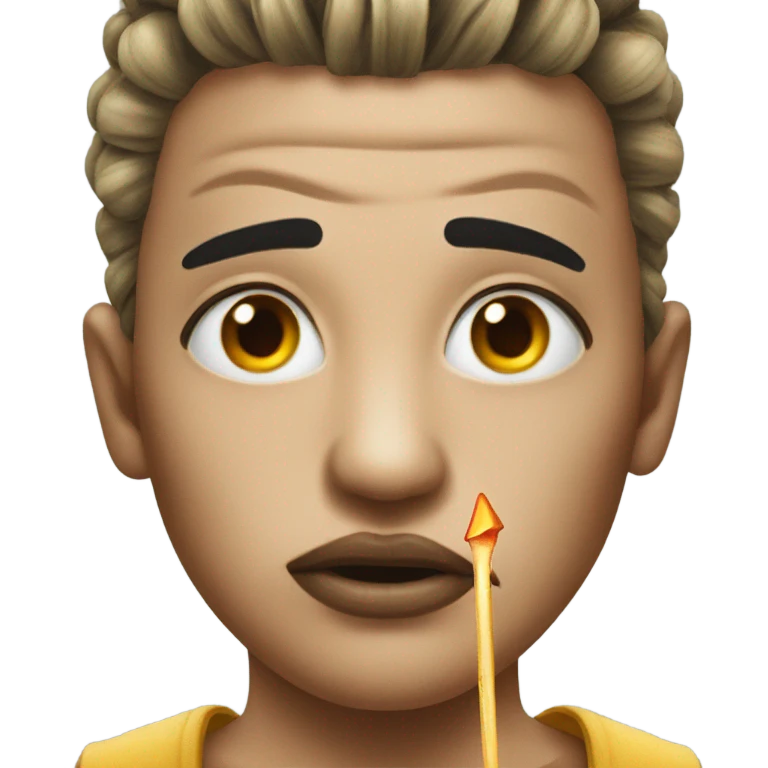 Baddie emoji with nails   emoji