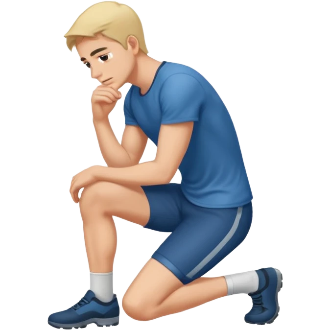 a man who bend the knee emoji