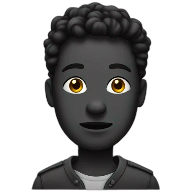 un noir qui ramasse du coton emoji