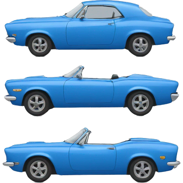 blue car emoji