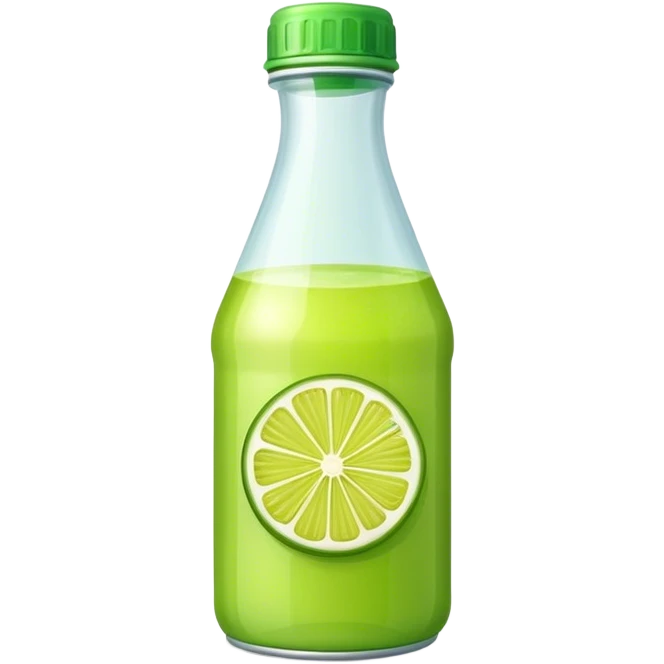 Lime juice bottle emoji