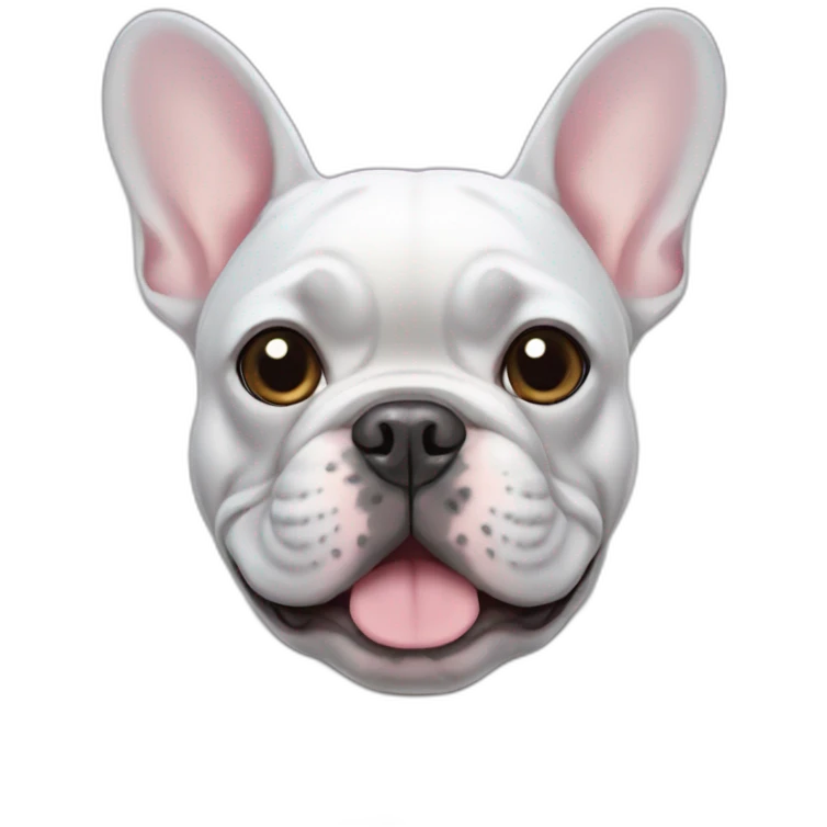 lilac French bulldog emoji