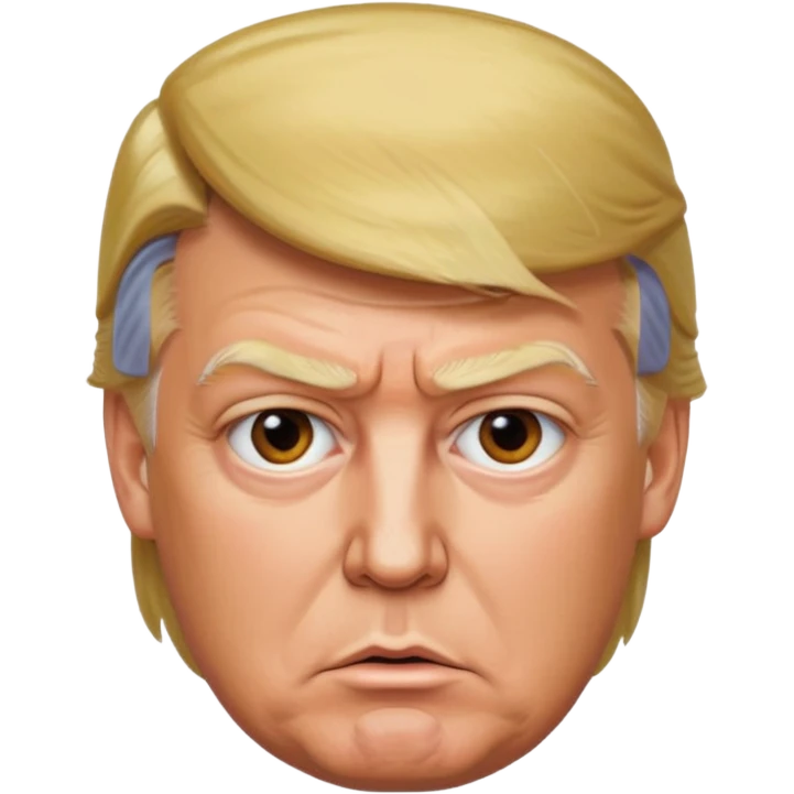 black donald trump emoji