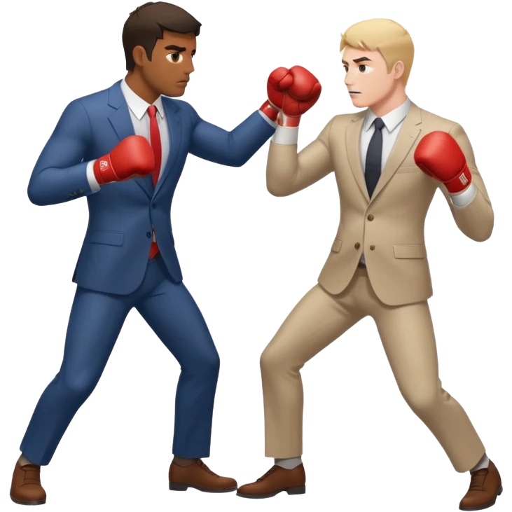 brown man hitting white english man emoji