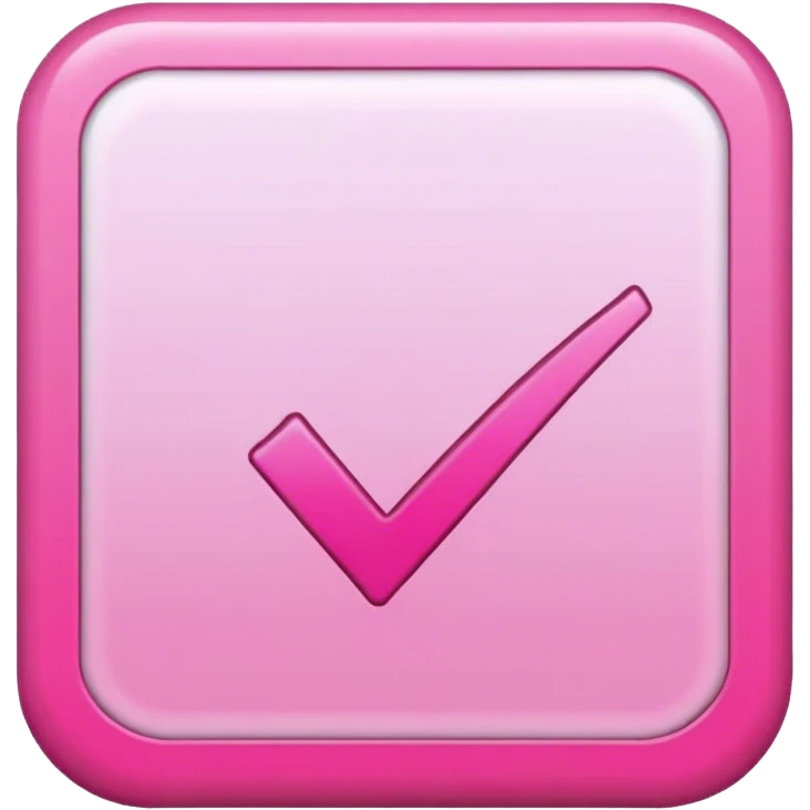 pink check box emoji