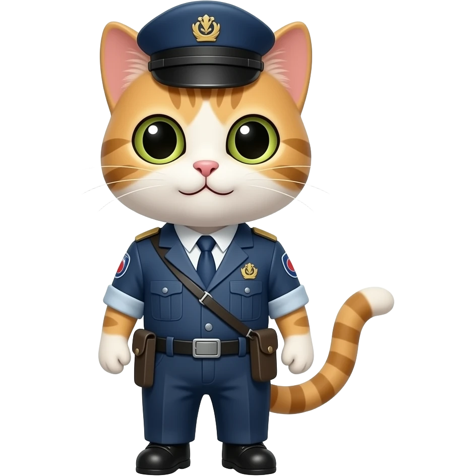 japan cat inspector emoji