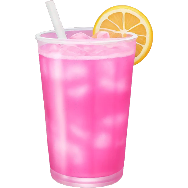 aesthetic pink drink  emoji