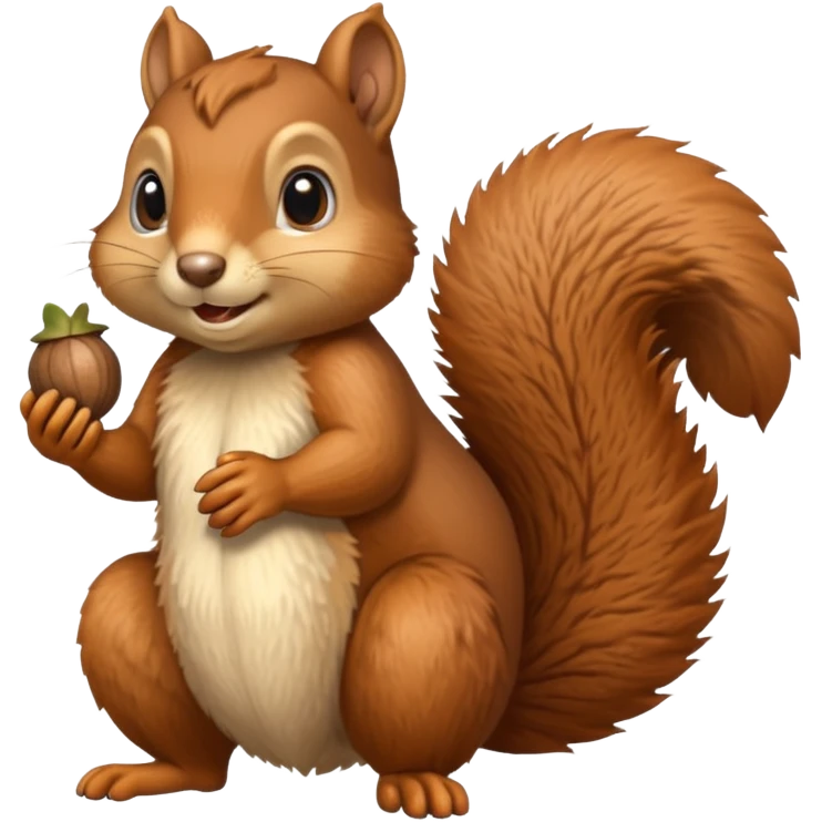 Squirrel hold acorn emoji