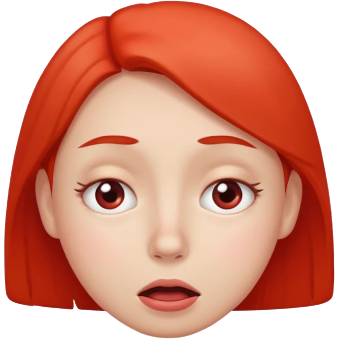 embarrassed face with red cheeks and wide open eyes emoji