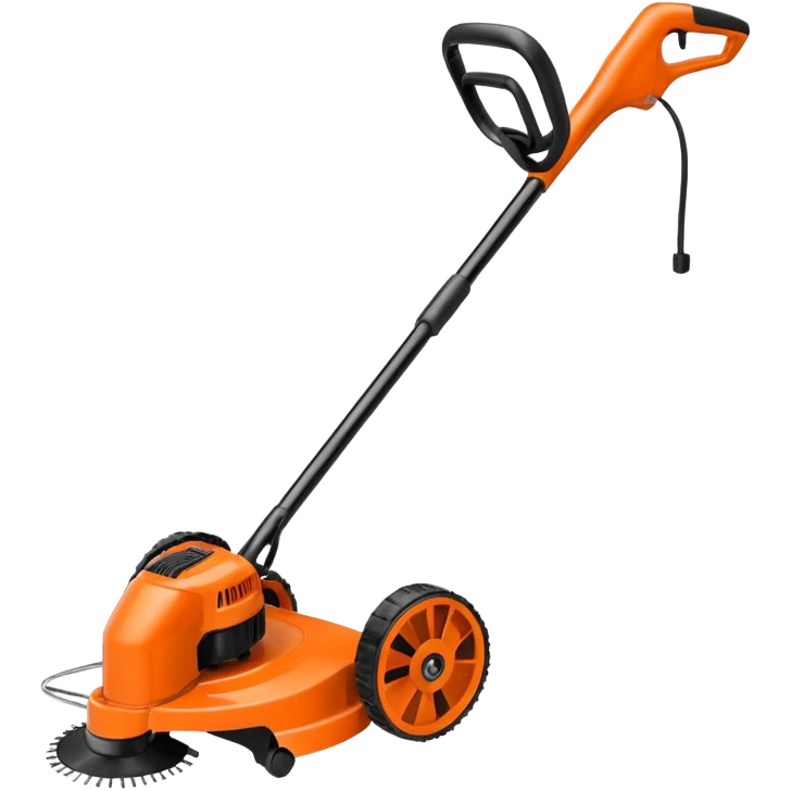 Echo lawn trimmer with  orange  emoji