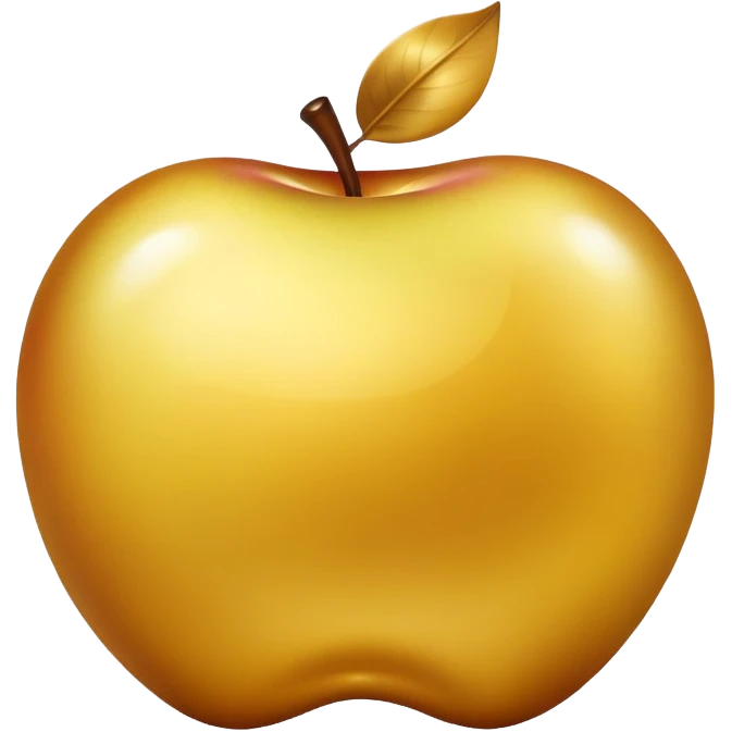 A single golden apple emoji