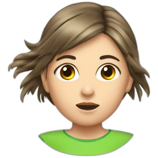 ball hit a girl's head emoji