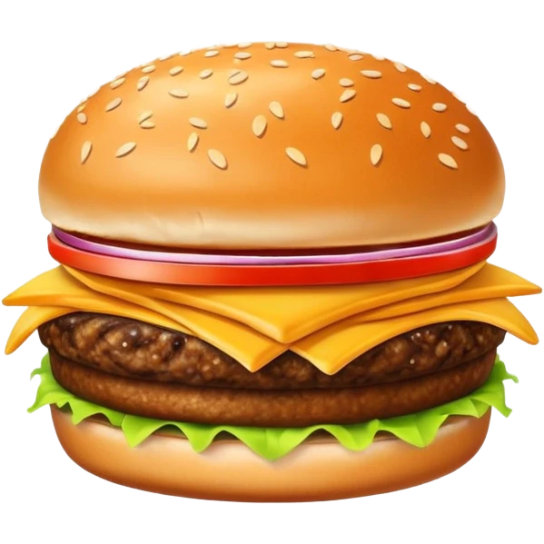 Burger with fries emoji