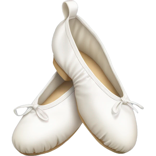 white ballet shoes  emoji