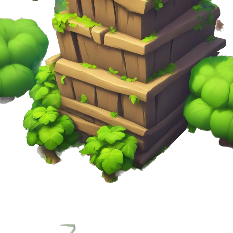 A bush from fortnite in a Brawl stars map emoji
