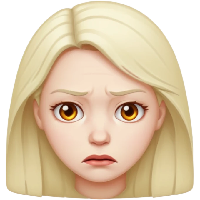 woman both sad and angry emoji