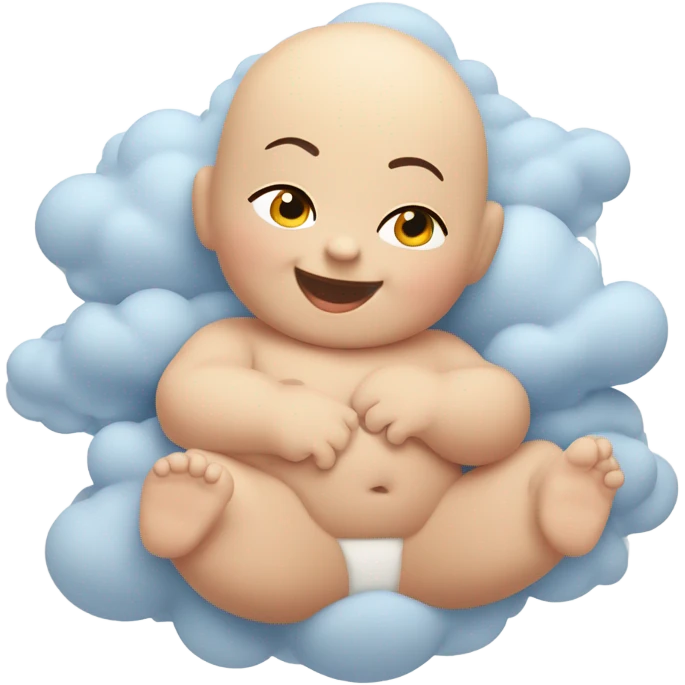 Baby farting emoji
