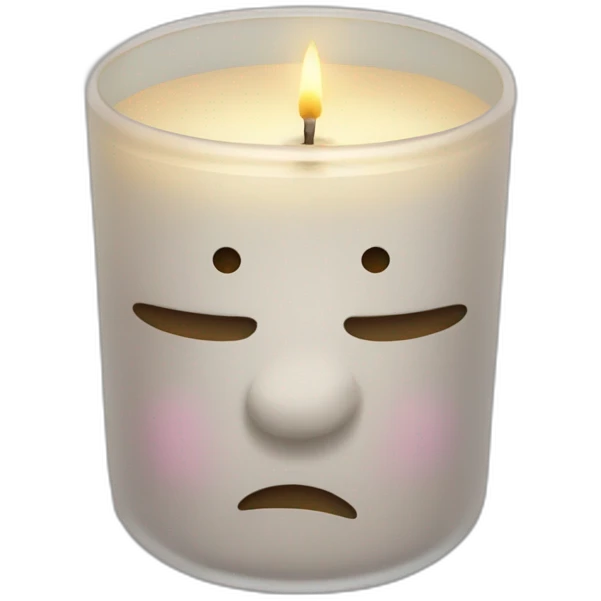 Candle in a jar without cap emoji