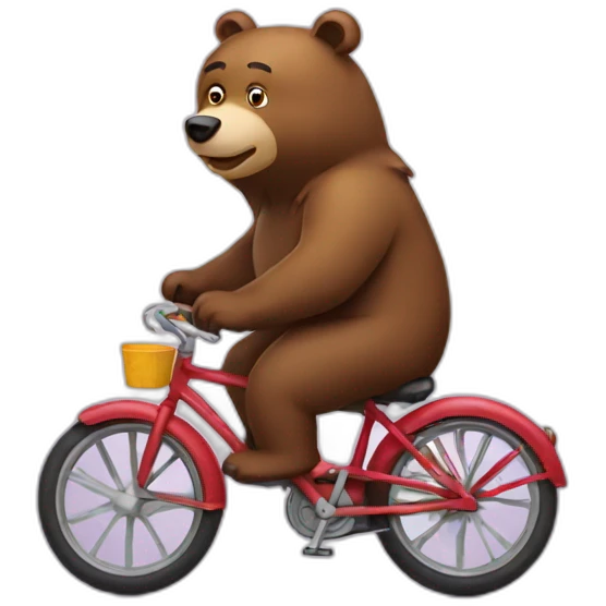 bear on bike emoji