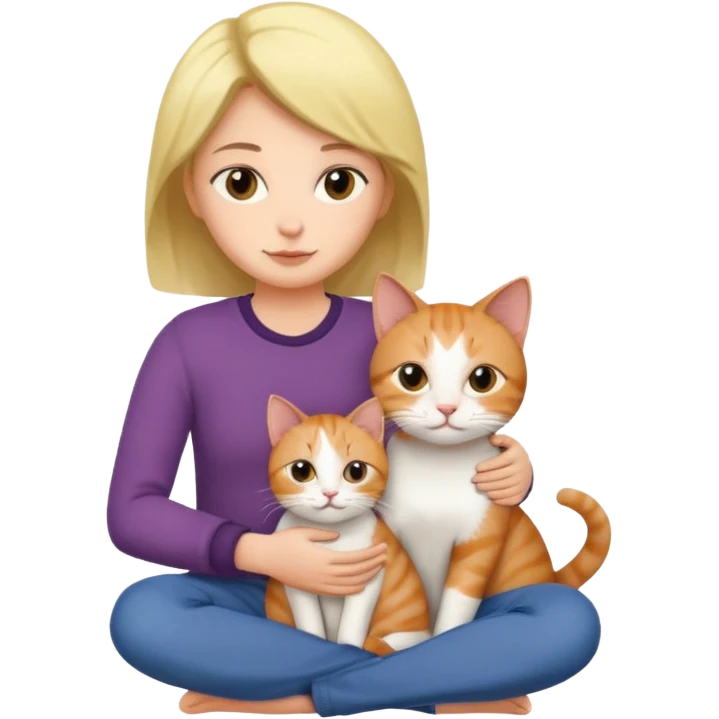 a lesbian and her cat emoji