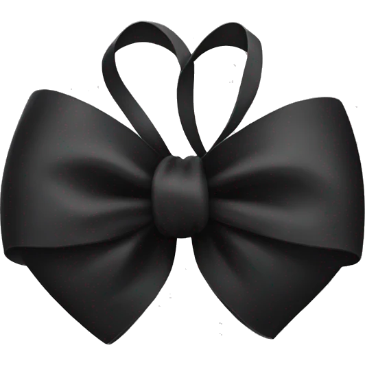 Big black bow emoji