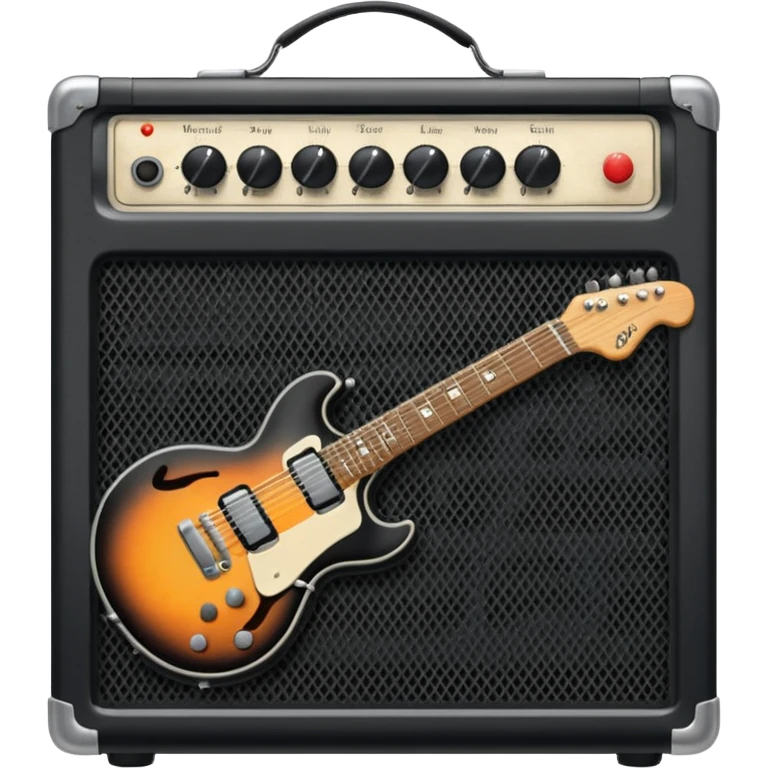 electric guitar amplifier emoji