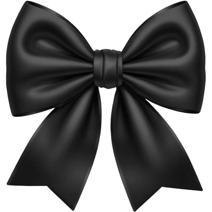 Black bow emoji
