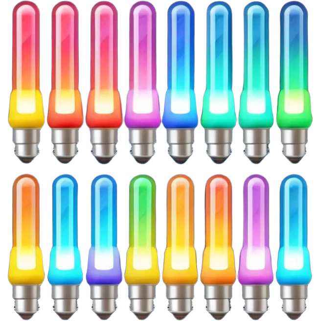 colorfull flash lights emoji