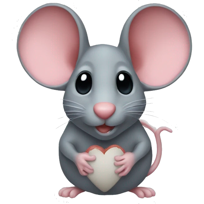 mouse heart emoji