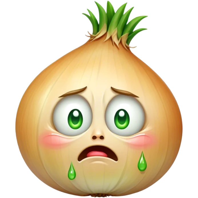 Crying onion emoji