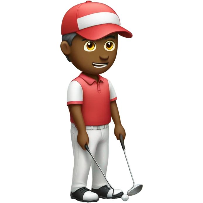 Golfer putting  emoji