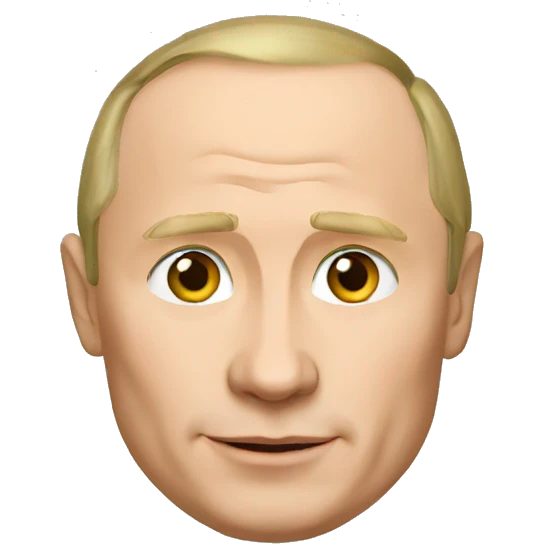 Putin shows a heart emoji