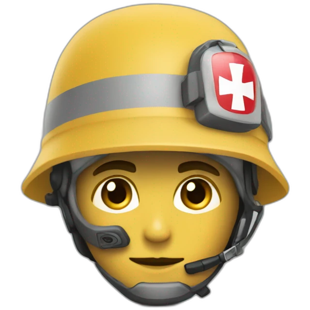 Protección civil saludando emoji