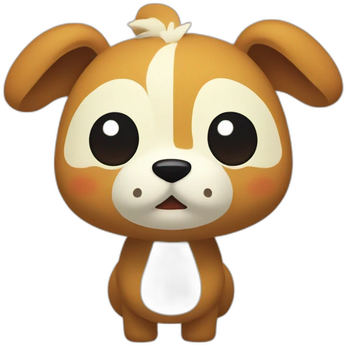 Animal crossing saying hello emoji
