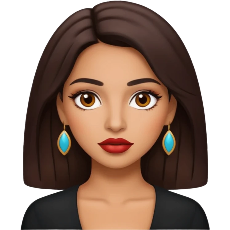 Latina maquillage  emoji