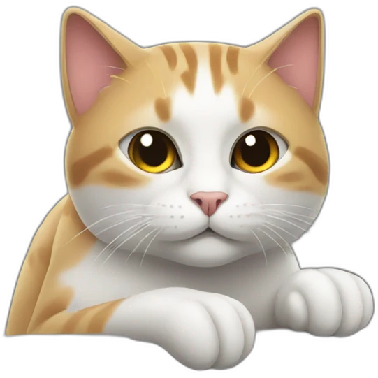 a cat sitting on a train emoji