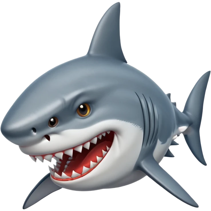 A angry shark emoji